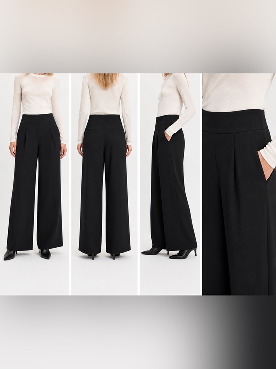 Wilfred Pants - Wilfred Black Wide-Leg Women's Pants